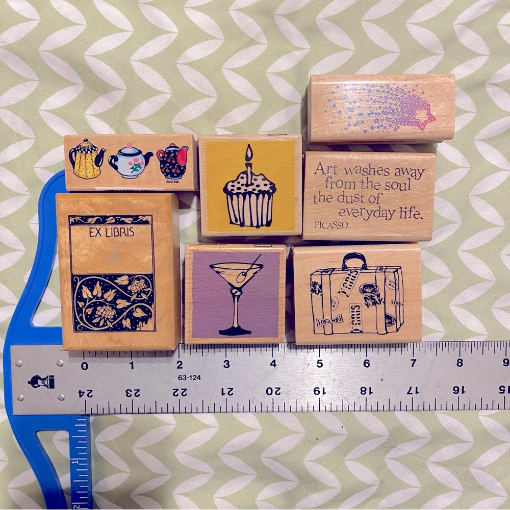 7 Rubber Stamps: Misc. Pack